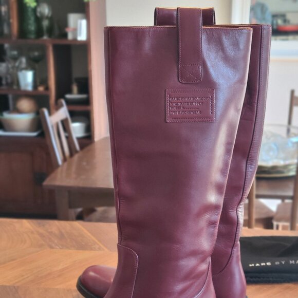 Marc Jacobs Shoes - Marc Jacobs Tall Burgundy Boot